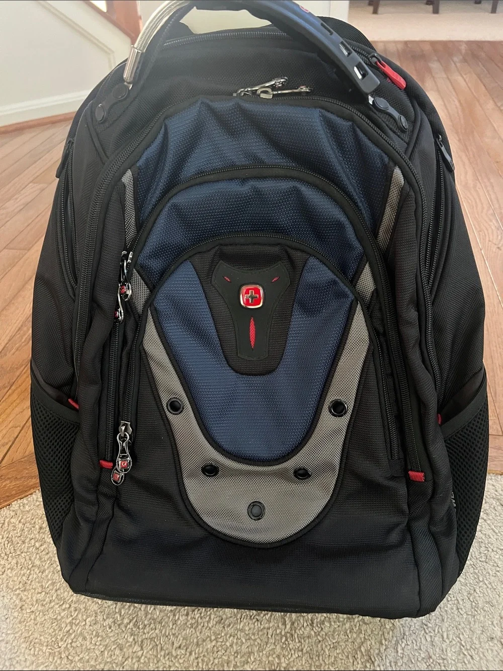 Wenger® Ibex Laptop Backpack, Black/Blue